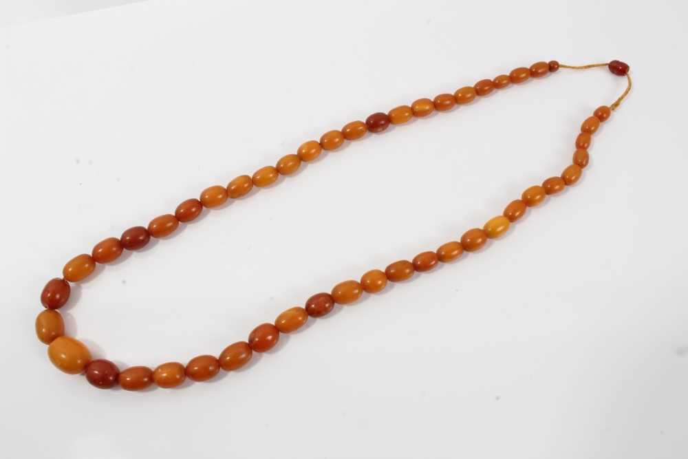 A vintage amber necklace – Tibetan Keepsakes